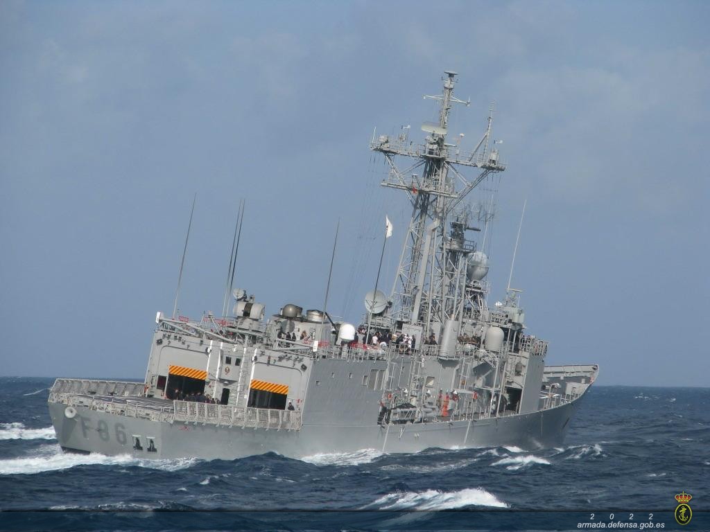 noticias náuticas, actualidad náutica, fragata canarias, armada española, milicia, operaciones inter
