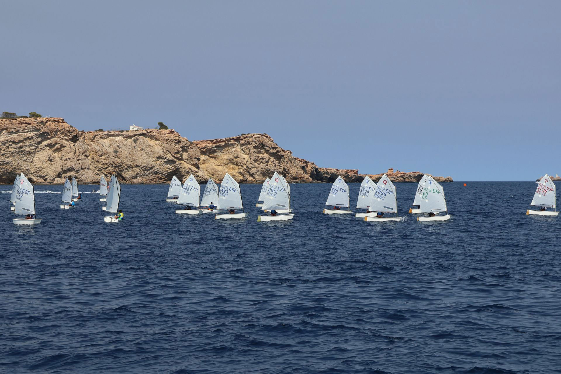nautical news, ibiza, festes de la terra, optimist, ilca 4, regatta, sailor, sailing, nautical sport