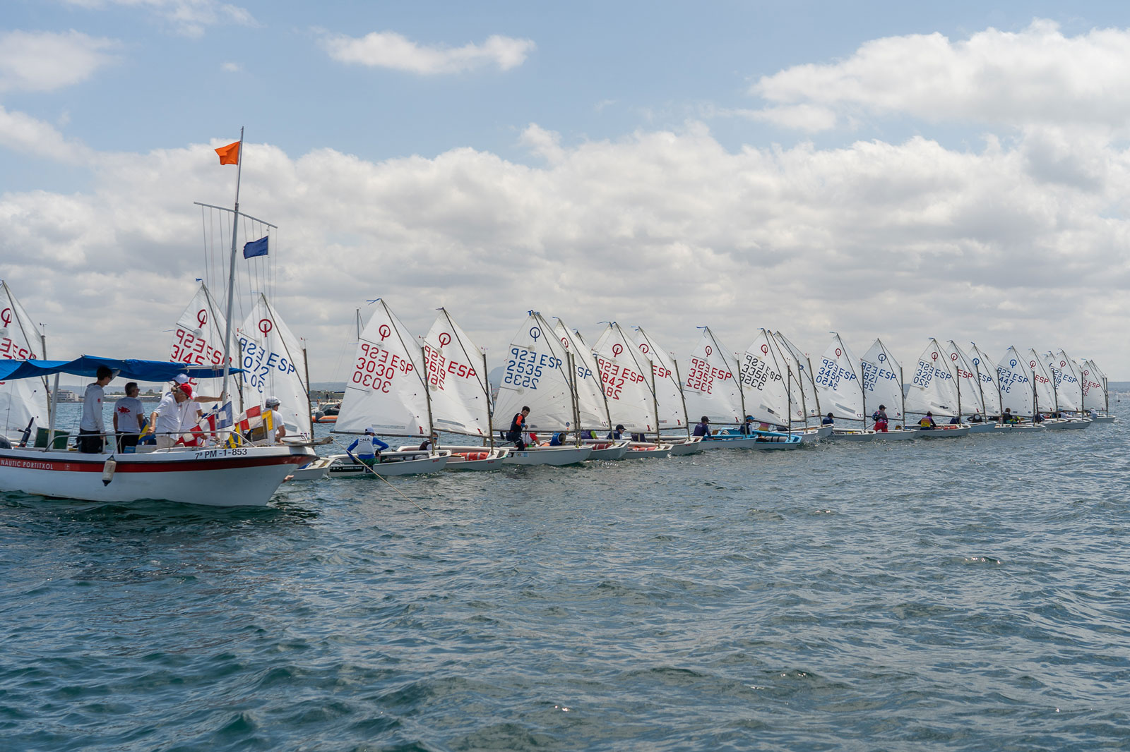 noticias náuticas, actualidad náutica, club nàutic portitxol, mamá optimist, optimist, regata, regat