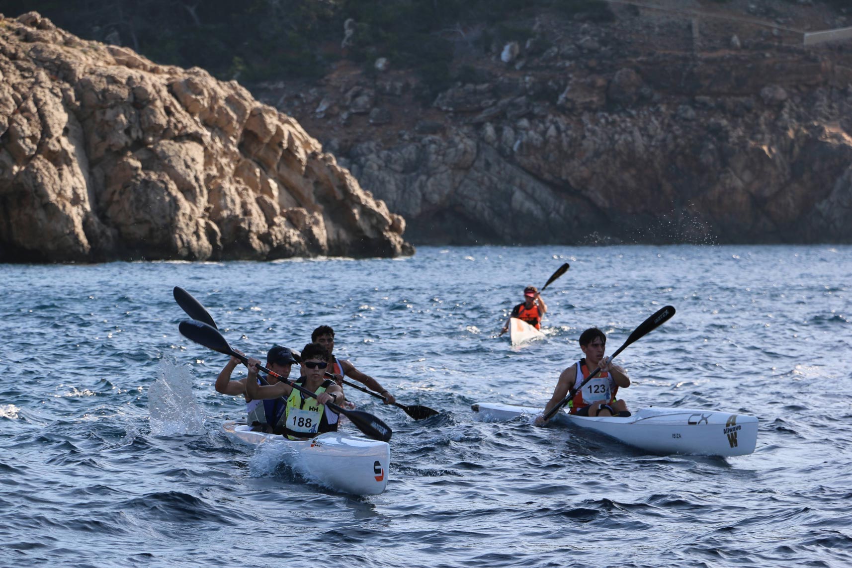 noticias náuticas, actualidad náutica, Copa Balear de Kayak de Mar, cni, club náutico ibiza, palista