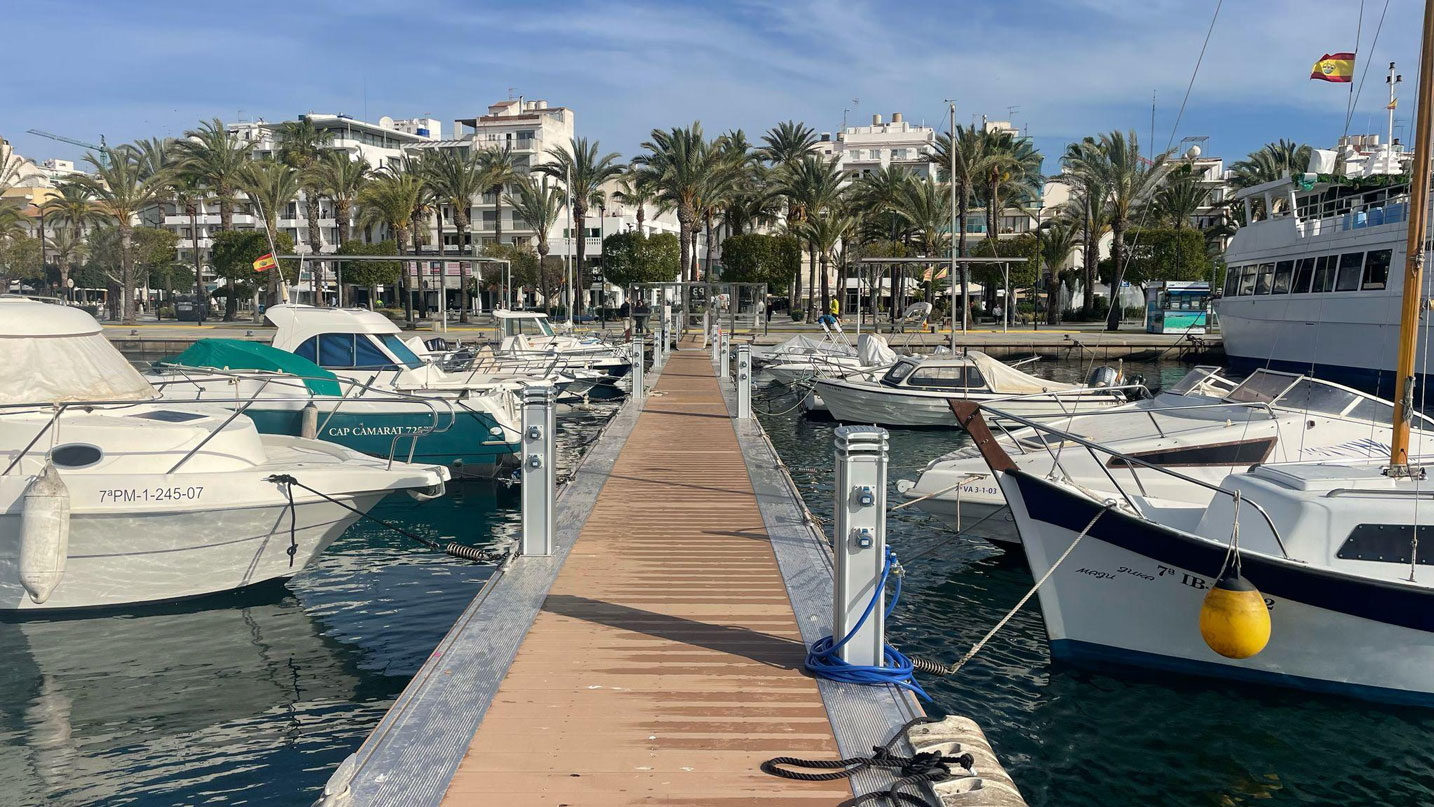 nautical news, nautical news, port of sant antoni de portmany, pontoons, port works, portsib, ports 