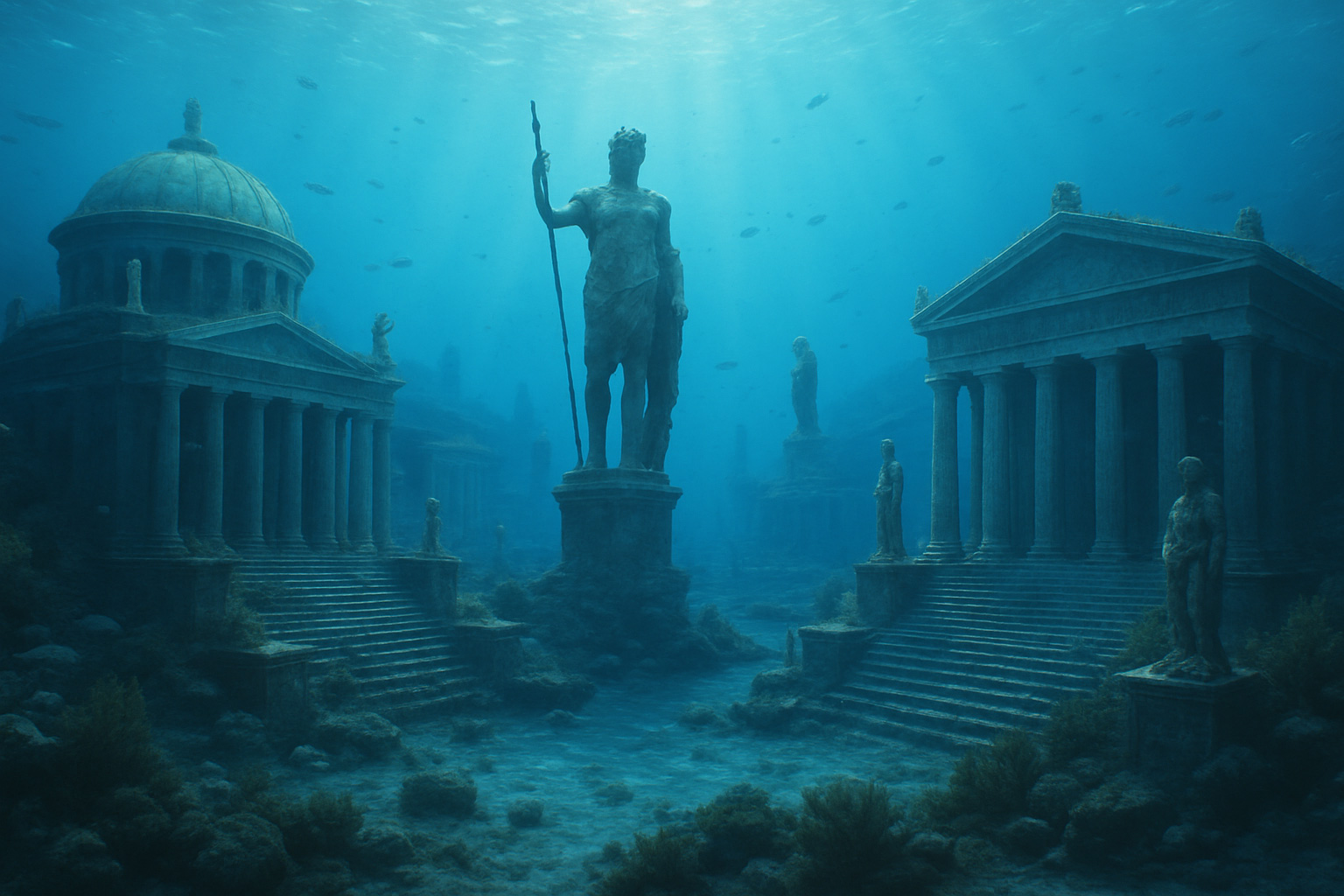 noticias náuticas, actualidad náutica, la atlántida, mitos, leyendas, atlantis, ciudad bajo el agua,