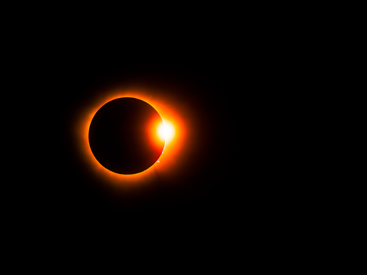 eclipse desde el norte de Ibiza