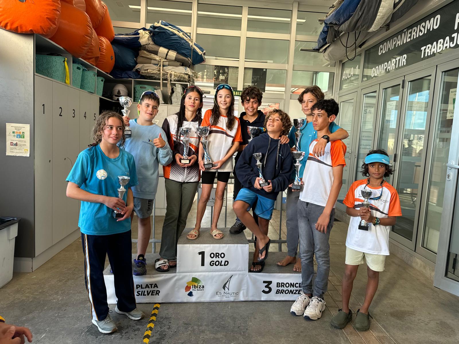 Eight Optimist class sailors from Es Nàutic qualify for the regional trials