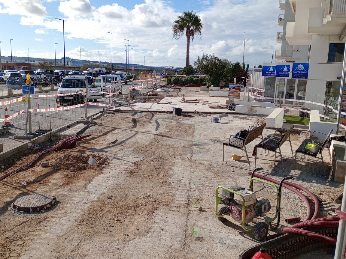 nautical news, nautical news, port of sant antoni, ibiza, pontoons, harbor works, g