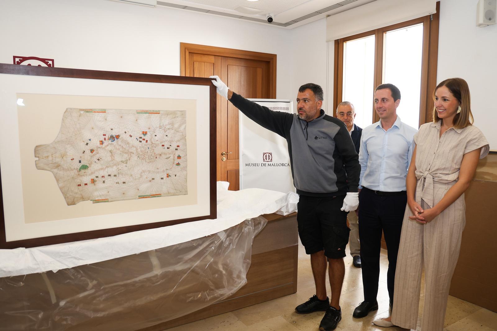 Mallorca recupera una joya de la cartografía medieval: la carta portolana de Pere Rossell