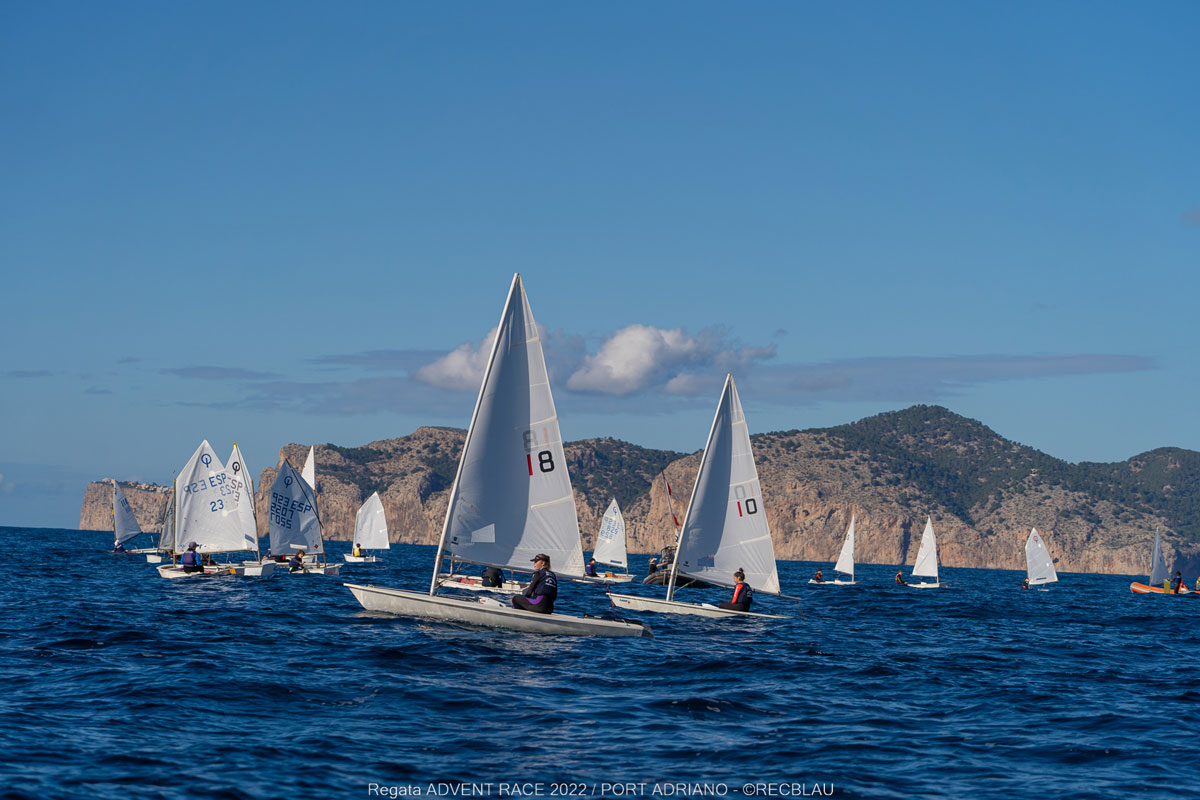 actualidad náutica, noticias náuticas, Port Adriano, Advent Race, regata, vela, optimist, ilca, inic