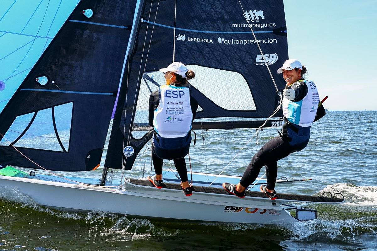 Paula Barceló and Támara Echegoyen will defend their first european as olympic titles of the 49er