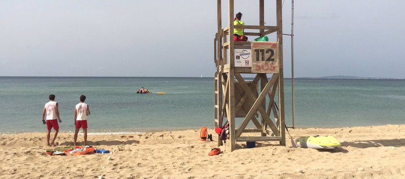actualidad náutica, noticias náuticas, playas de Palma, Mallorca, Baleares, Palma, servicios de salv