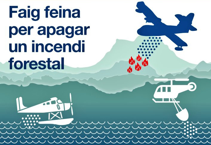 ¡Aviso a navegantes! Avión de extinción de incendios forestales maniobrando