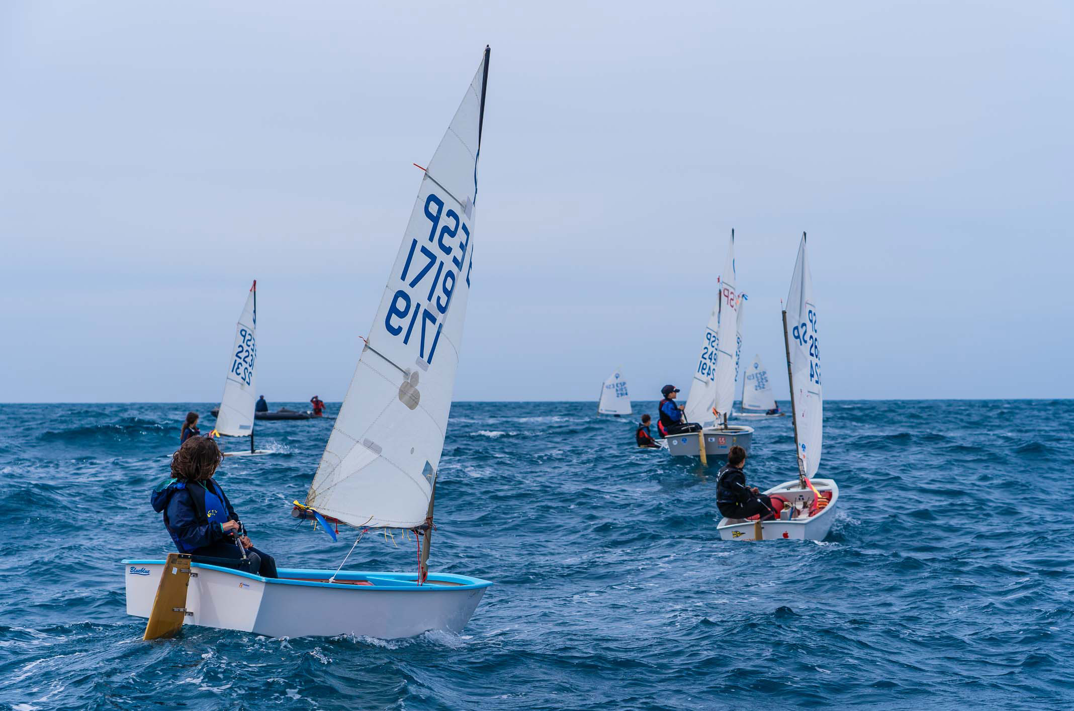 La joven escuadra balear peleará en Santander por el nacional de Optimist
