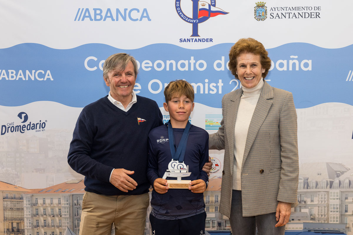 Jan Palou crowned Spanish U13 champion and overall bronze medalist in Optimist sailing class