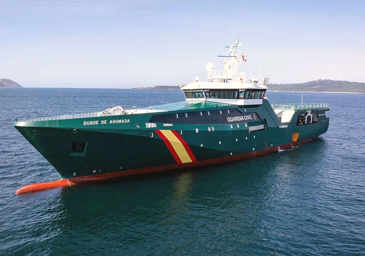 noticias náuticas, actualidad náutica, duque de ahumada, buque oceánico, guardia civil, armada, mili