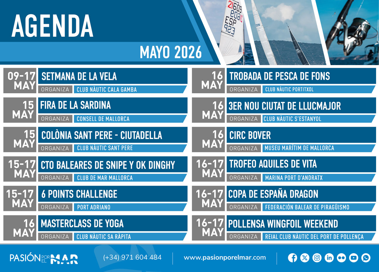 AGENDA del 15 al 21 de mayo: deporte, patrimonio y gastronomía junto al mar
