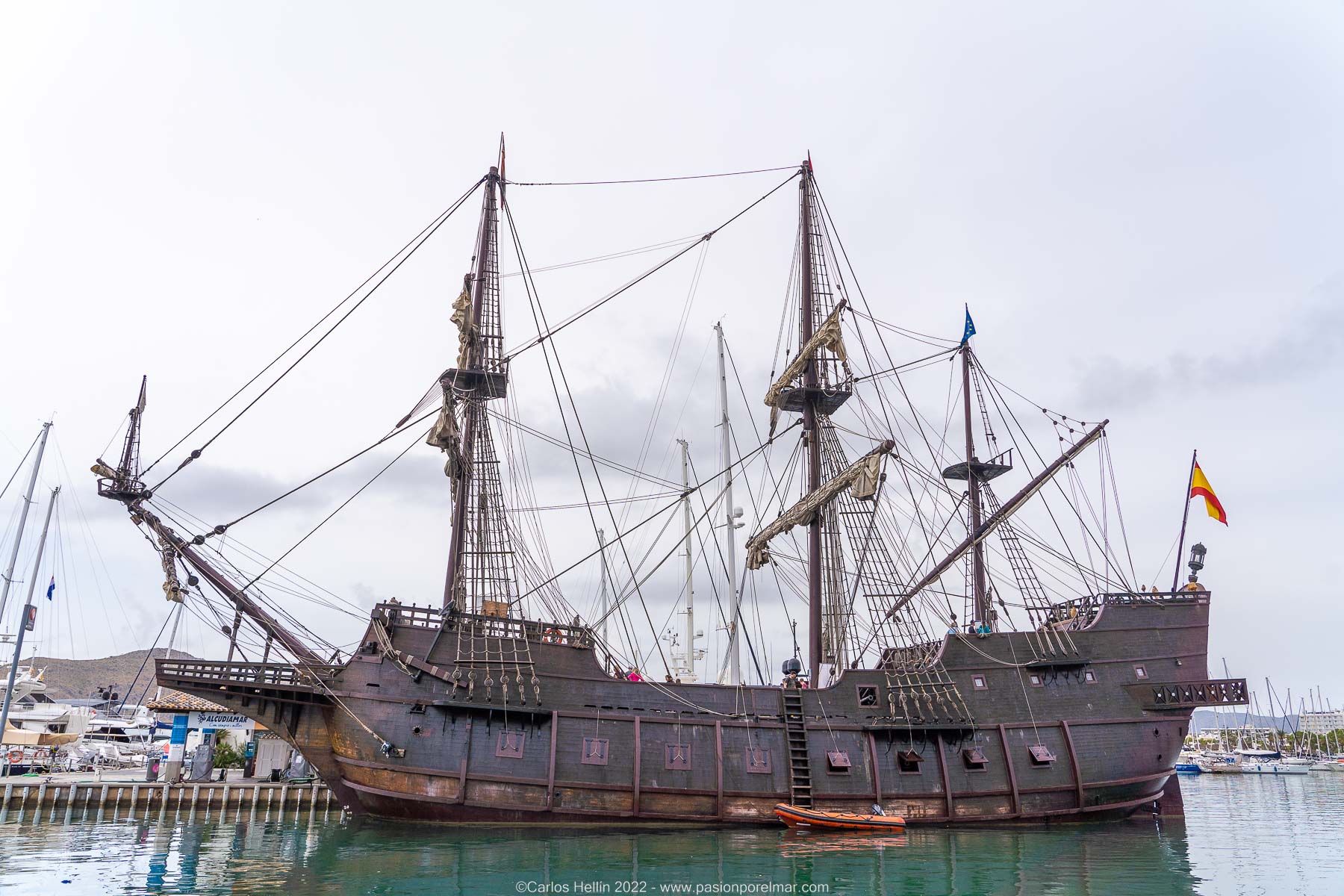 actualidad náutica, noticias náuticas, alcudiamar, galeón andalucía, galeón, historia náutica, medio