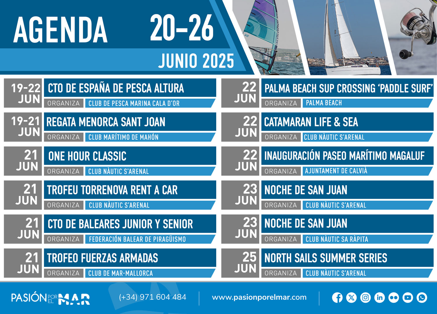 noticias náuticas, actualidad náutica, agenda, eventos náuticos, pesca, regata, vela, piragua, wingf