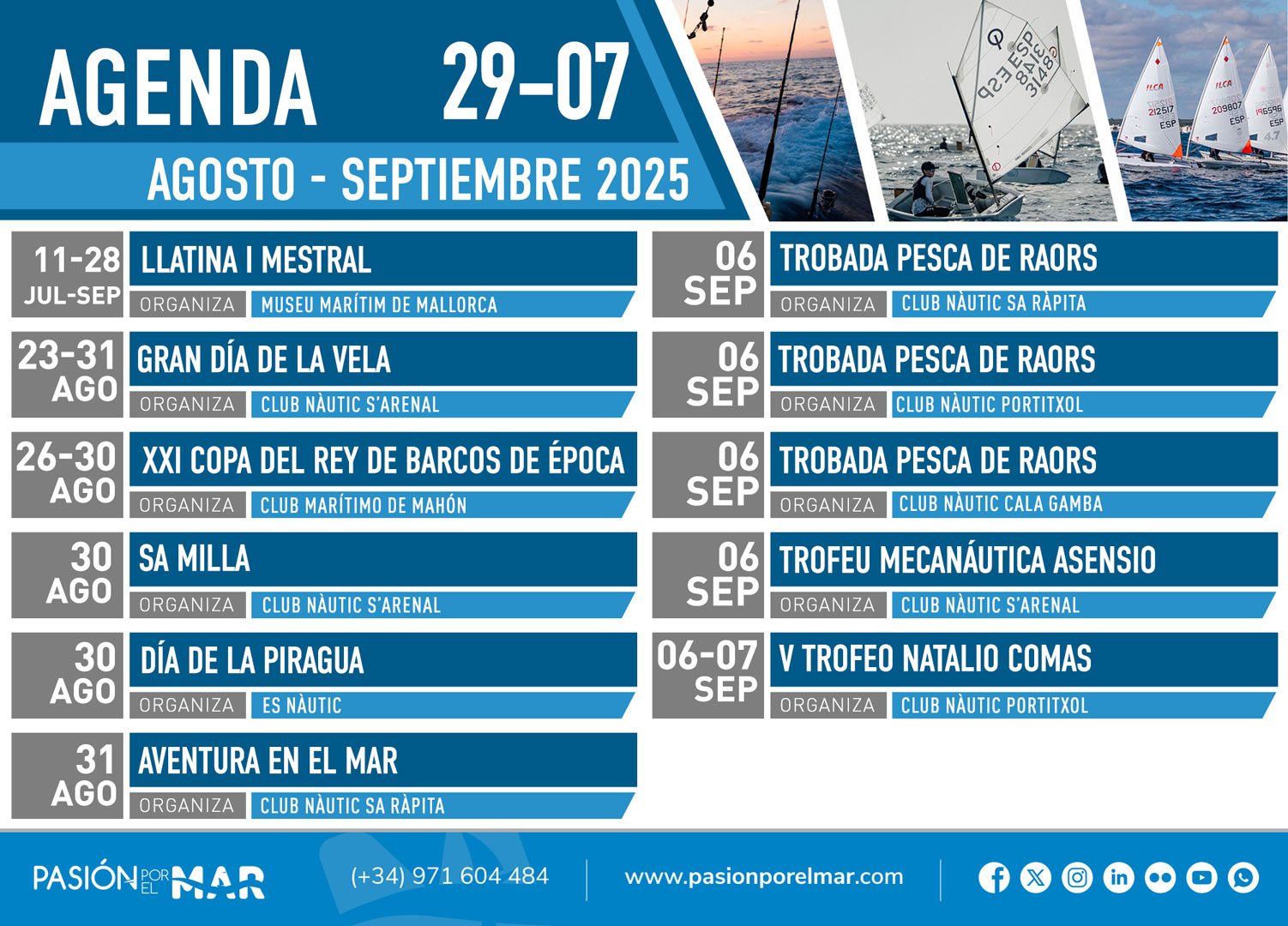 noticias náuticas, actualidad náutica, agenda, eventos náuticos, pesca, regata, vela, piragua, wingf