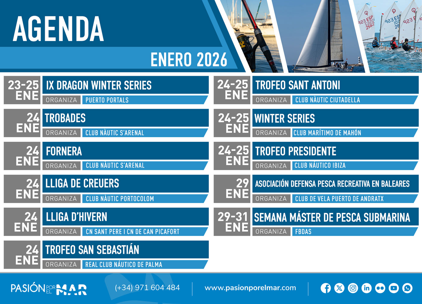 noticias náuticas, actualidad náutica, agenda, eventos náuticos, pesca, regata, vela, piragua, wingf