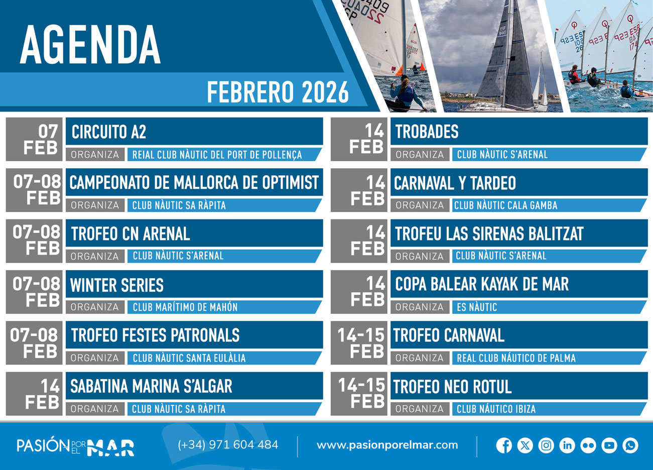 noticias náuticas, actualidad náutica, agenda, eventos náuticos, pesca, regata, vela, piragua, wingf