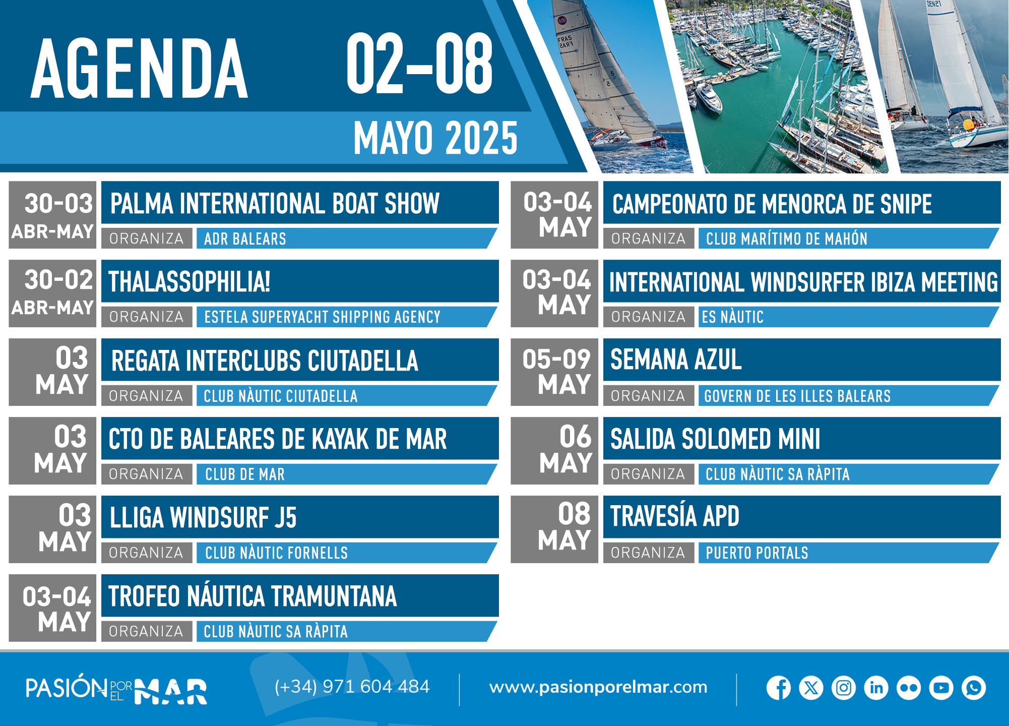noticias náuticas, actualidad náutica, agenda, eventos náuticos, pesca, regata, vela, piragua, wingf