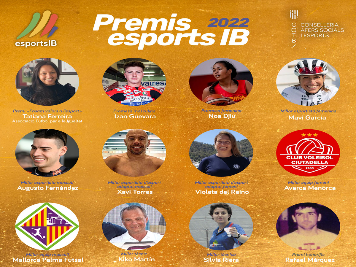 La vela y el piragüismo se llevan 4 de las 6 menciones al mérito deportivo en los Premis Esports IB