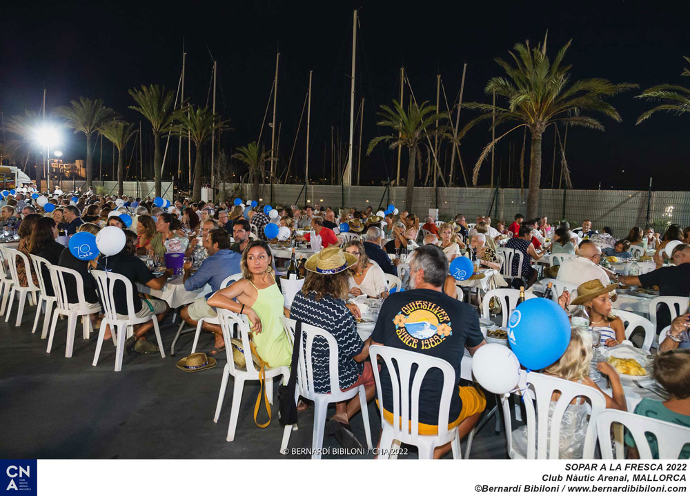 actualidad náutica, noticias náuticas, Club Nàutic Arenal, 70 aniversario, cena, sopar a la fresca, 