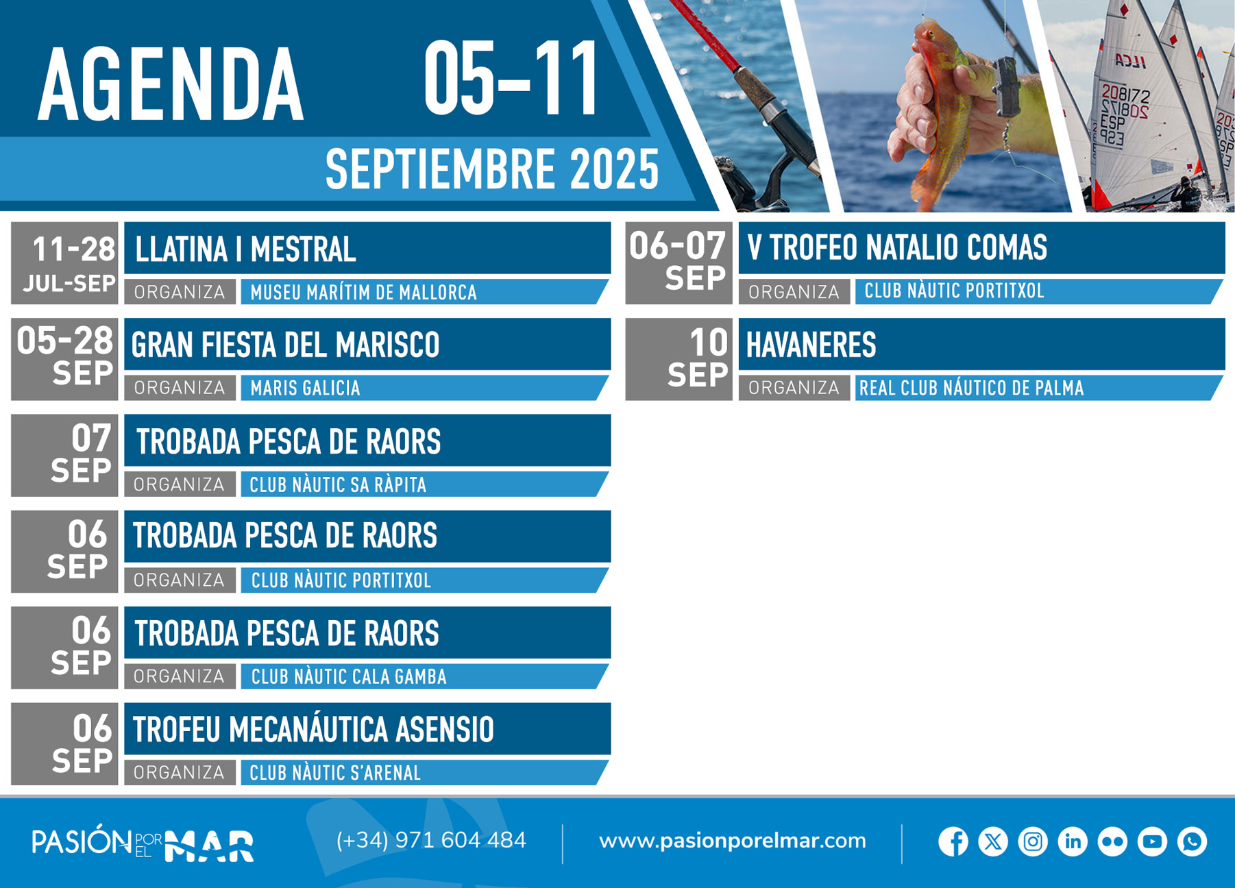 noticias náuticas, actualidad náutica, agenda, eventos náuticos, pesca, regata, vela, piragua, wingf
