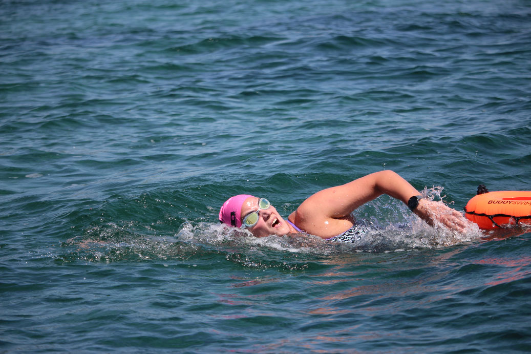 actualidad náutica, noticias náuticas, evento solidario, natación, natación solidaria, Sa Ràpita, Fi