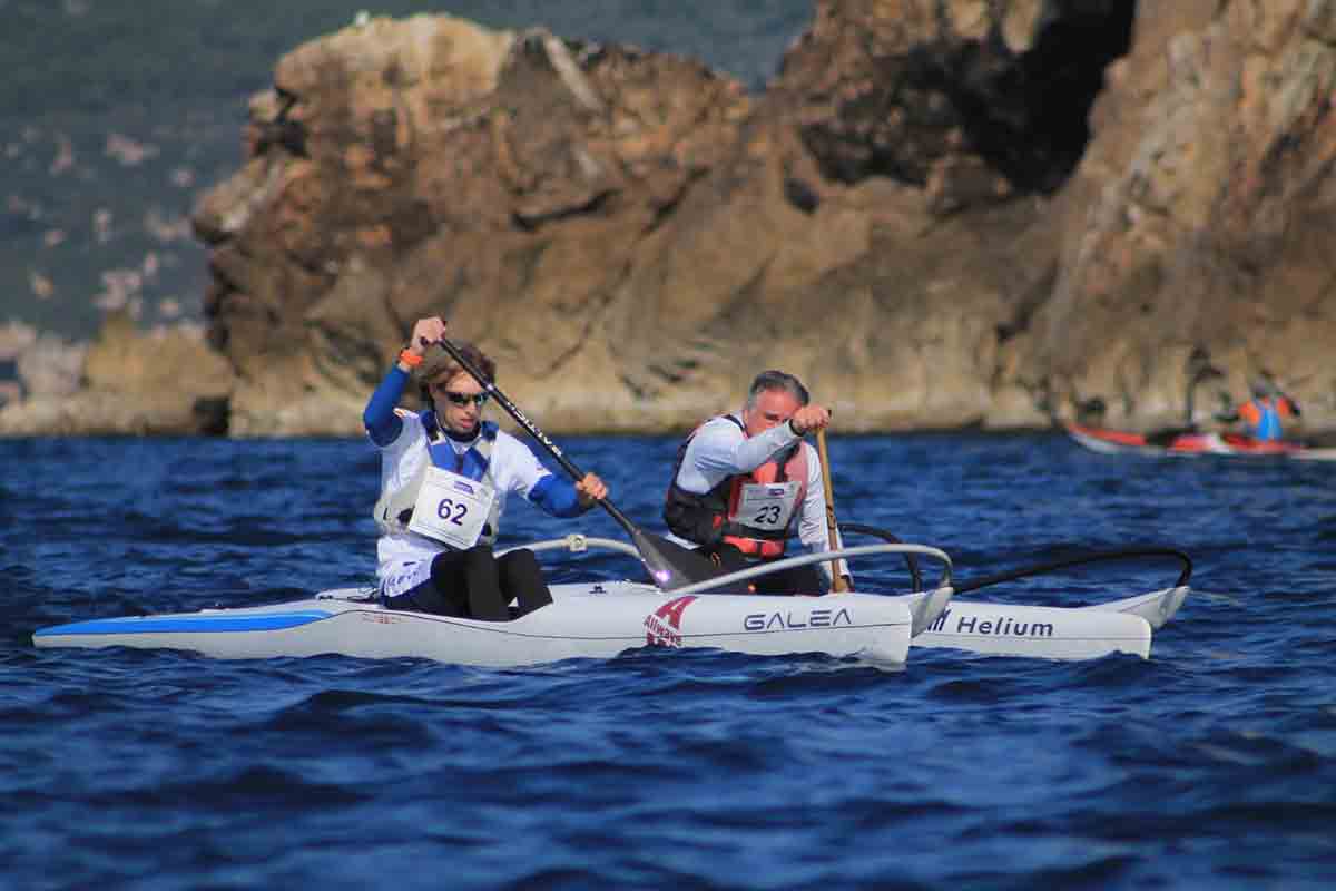 Lluvia de medallas para los palistas baleares en la Copa de España de kayak de mar